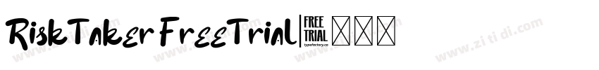 RiskTaker FreeTrial字体转换